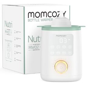 Momcozy Nutri Bottle Warmer, 9-in-1 Baby Bottle Warmer with Night Light, Accurate Temperature to Preserve Fullest Nutrients in Breast Milk, Bottle Warmers for All Bottles with Breastmilk or Formula