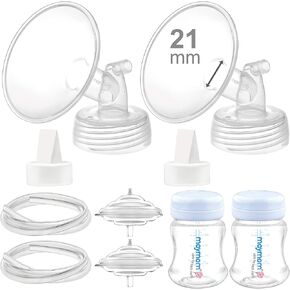 Maymom Pump Parts Compatible with Spectra S2 Spectra S1 Replacement Kit for Spectra Pump Parts 24 mm Flange Duckbill Valve Tube Bottle Backflow Protector, Not Original Spectra S2 Accessories