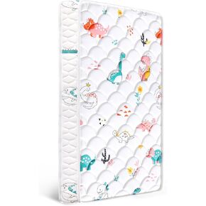 Premium 5" Crib Mattress and Toddler Mattress, Dual-Sided and Firm Toddler Bed Mattress, Hypoallergenic Toddler Mattress for Toddler Bed, Non-Toxic Fits Standard Crib and Toddler Bed