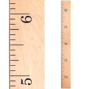 Growth Chart for Wall - Height Chart for Kids, Growth Chart for Kids, Measuring Board for Kids Height, Wooden Growth Chart for Wall, Height Measurement for Wall - Natural (63"x6.7")