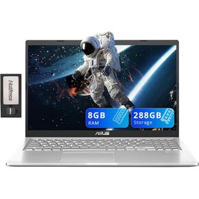 ASUS VivoBook F512 Thin and Lightweight Laptop, 15.6" FHD WideView NanoEdge , AMD R5-3500U CPU, 8GB RAM, 256GB SSD, Backlit KB, Fingerprint Reader, Windows 10, Peacock Blue, F512DA-EB51