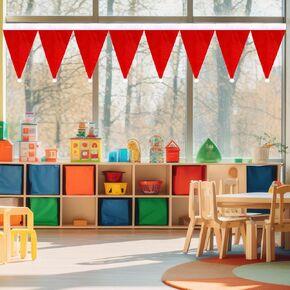 8 Pcs School Classroom Christmas Curtains, Christmas Valances for Windows Christmas Half Window Curtain Red Santa Claus Hats Valance Curtain Decoration Ornaments for Classroom Bedroom Decor