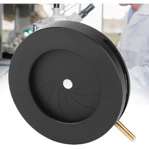 Garosa Adjustable Aperture Diaphragm 1.5-25mm Microscope Adapter Aperture Adjustable Lens Diaphragm Optical Diaphragm Lenses Accessories for Laboratory Microscope (SK23)