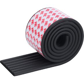 Corner Protector for Baby, Widen Edge Protector with Adhesive Backing, Baby Proofing Edge Corner Protector Self Adhesive Furniture Corner Guard Bumper for Table, Desk, Fireplace(Black, 6.6ft)