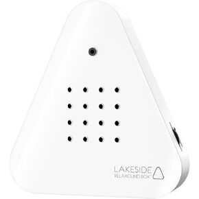 RELAXOUND Original Lakesidebox White - Modern Nature Sound Box - Relaxing Forest Lake Atmosphere - Motion Sensor with Sound - Relaxing Tool