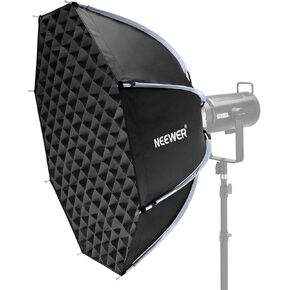 NEEWER 22"/55cm Octagonal Softbox, Quick Release Bowens Mount Softbox with Honeycomb Grid, Light Diffusers, Bag for RGB CB60 CB60B CB200B MS60B MS60C MS150B S101-300W/400W Pro Vision 4 Q4, NS22P