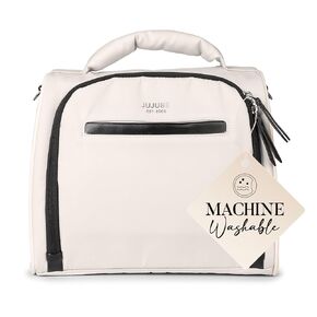 JuJuBe New Insulated Bottle Bag, Breastmilk Storage Bag for Baby Bottles, Travel Insulated Lunch Bag or Cooler Bag with Waterproof Lining for Nursing, Milk, Food, Baby Formula, Snacks, Daycare, Black
