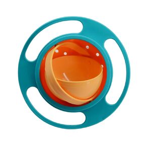 ZTL Gyro Bowl 360 Dgree Rotation Spill Resistant Gyroscopic Bowl with Lid