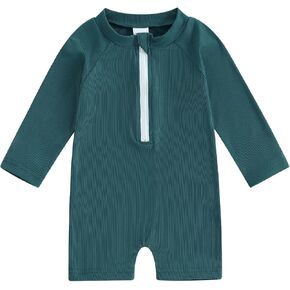 Baby Girl Boy Long Sleeve Swimsuit Summer Swimwear Toddler Bathing Suit Beach Wear