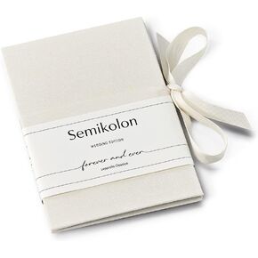 Semikolon - Photo Accordion Leporello Classico Wedding Edition, Handmade to Hold and Display up to 14 Photos, Chamois