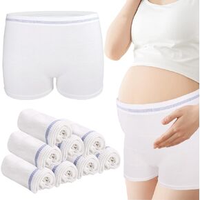 ملابس داخلية شبكية من HANSILK بعد الولادة عدد 8 ملابس داخلية للاستعمال مرة واحدة بعد الولادة ملابس داخلية شبكية للمستشفى لما بعد الولادة القيصرية
