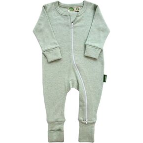 PARADE Organic Snuggle Soft Melange '2-Way' Zipper Romper
