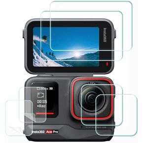 Lens Screen Protector for Insta360 Ace Pro 【Not for Insta360 Ace】 Camera [6 Pcs] insta 360 Ace Pro Tempered Glass 0.3mm 9H Hardness Anti-Scrach Anti-Bubble