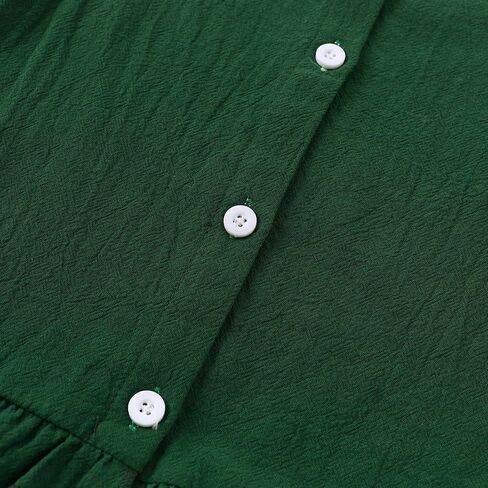 Little Girls Cotton Linen Outfits Set Summer Back Buttons Ruffle Tank Short Set in Saudi Arabia