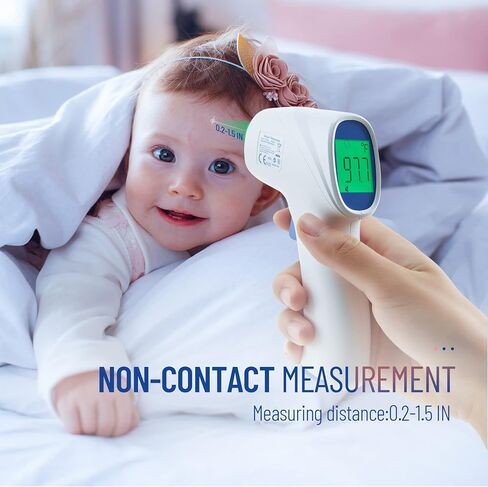 Forehead Thermometer for Adults and Kids, Digital Infrared Thermometer with Fever Alarm, FSA HSA Eligible, Fast Accurate Results, Easy to use in Kuwait