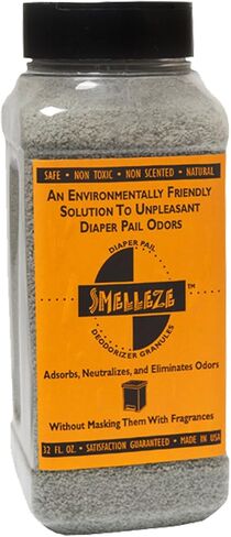 SMELLEZE Diaper Pail Deodorizer, Odor Eliminator for Diaper Pail, Baby Poop Deodorizer & Human Urine Odor Eliminator, Deodorizes Infant & Adult Diaper Pails - 2 lb. Granules in Saudi Arabia