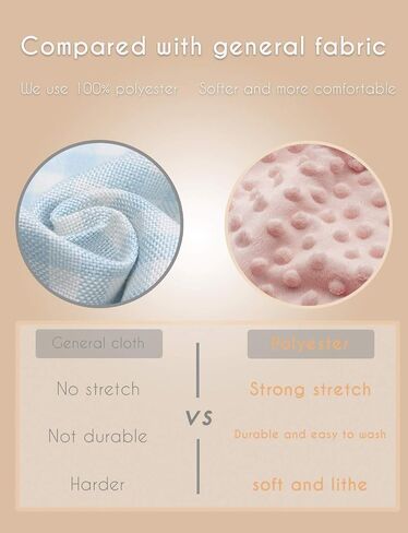 Baby Changing Pad Cover, Super Soft Plush Dot Diaper Changing Table Covers for Baby Girls and Boys, Ultra Comfortable, Safe for Babies, Fit 32"/34'' x 16" Pad (Beige) in Saudi Arabia