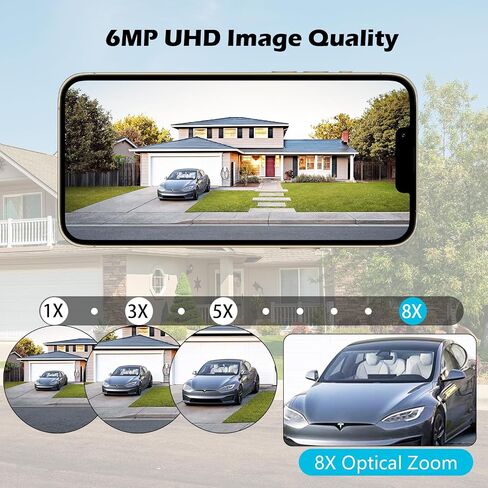 4K Security Camera Outdoor,Dual Lens Outdoor Cameras for Home Security,360 PTZ Outside WiFi Camera,Auto Tracking& Detection, 2-Way Audio,Night Vision,SD/Cloud Storage, No Month Fee,Corded Power in Saudi Arabia