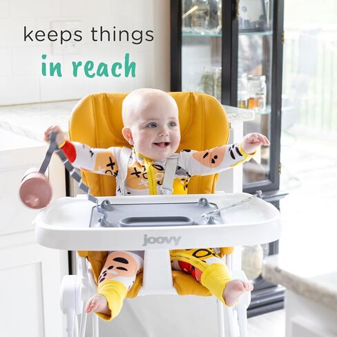 BUSY BABY Silicone Mat - Suction Cups, 4 Straps to Secure Baby Essentials, Self Feeding, Baby Led Weaning, Travel Sleeve Included (Tan) in Kuwait