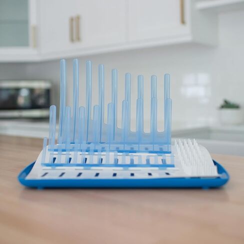 رف تجفيف زجاجات الأطفال القابل للطي من دكتور براون لسهولة التخزين، والحلمات الجافة، واللهايات وغيرها من مستلزمات الأطفال، خالية من مادة BPA in Kuwait