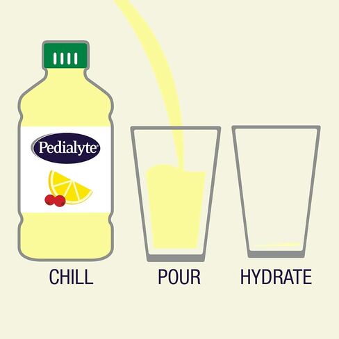 Pedialyte Organic Electrolyte Solution, Crisp Lemon Berry, 33.8 Fl. Oz (Pack of 4) in Saudi Arabia