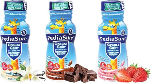 Niro Assortment | PediaSure Immune Support Shake 20 Pack | 5 Bottle Of Each Flavor Strawberry, Banana, Vanilla, and Chocolate Flavors| Protein Shake For Kids | 20 Pack | Niro Beverage Sleeve Included in Saudi Arabia