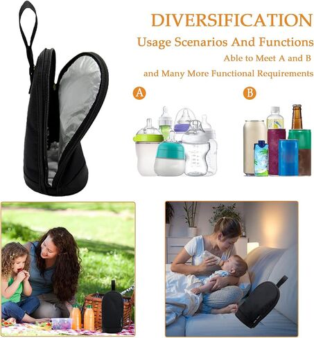 JOFOL BABE-Bottle Bag Breastmilk Cooler Bag Travel,Baby Bottle Cooler Bag Bottle Bag,Breastmilk Cooler Bag Insulated Bottle Bag,Insulated Baby Bottle Bag for Daycare in Saudi Arabia