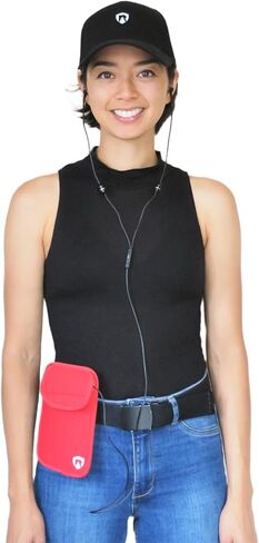 حافظة الهاتف الخلوي RadiArmor EMF - حقيبة حجب EMF تناسب معظم الهواتف المحمولة - إصدار محدث (أحمر، كبير) in Kuwait