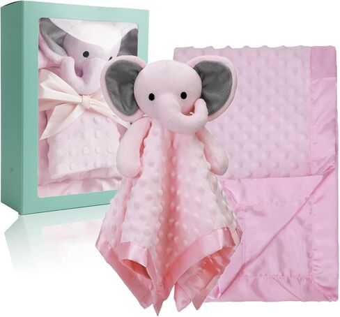 Pro Goleem Baby Blanket with Gray Elephant Security Blanket Newborn Gifts Set in Saudi Arabia