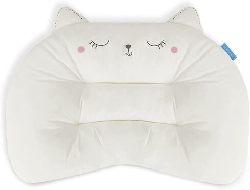 Choc chick Toddler Pillow,20X14inches Machine Washable Soft Hypoallergenic Kids Pillows,Child Cute Animal Perfect Toddler Pillows for Sleeping 2 Year Old (Cat) in Saudi Arabia