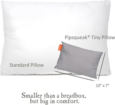 Urban Infant Pipsqueak Small Pillow - Mini 11 x 7 in - Tiny Pillow for Travel, Dogs, Toddlers, Kids, Lumbar, Knees and Neck - Gray in Saudi Arabia