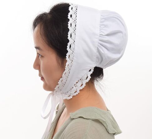 GRACEART قبعة الغوغاء النسائية Prarie Bonnet الكبار بايونير بونيه الاستعماري زي 100٪ قطن in Kuwait