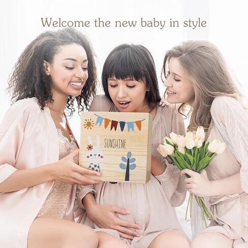 bopoobo هدايا استحمام الطفل للأولاد، هدايا المولود الجديد للأولاد، سلة هدايا فريدة من نوعها للأطفال، هدايا تكشف عن الجنس، قطعة واحدة، بطانية، خشخشة، محبوب، جوارب، بطاقة هدايا، عملات معدنية للقرار، معلم بارز in Kuwait