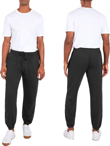 Andrew Scott Men's Fleece Joggers Pants | Multi Pack | Athletic Loose-fit Sweatpants for Workout, Running, Training in Kuwait