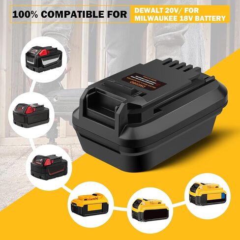 Battery Adapter for makita 18V Lithium Battery Convert to for Black+Decker 20V LBXR2020 LBX20 LBXR20 Battery Use for Black+Decker 20V Cordless Power Tool (Adapter only) in Kuwait