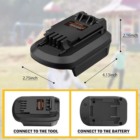 Battery Adapter for makita 18V Lithium Battery Convert to for Black+Decker 20V LBXR2020 LBX20 LBXR20 Battery Use for Black+Decker 20V Cordless Power Tool (Adapter only) in Kuwait