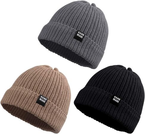 Simple Knitted Baby Beanie Hip-Hop Boys Winter Hat Toddler Kids Bonnet for Girls 0-5Y in Saudi Arabia