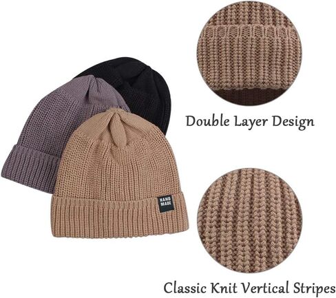 Simple Knitted Baby Beanie Hip-Hop Boys Winter Hat Toddler Kids Bonnet for Girls 0-5Y in Saudi Arabia