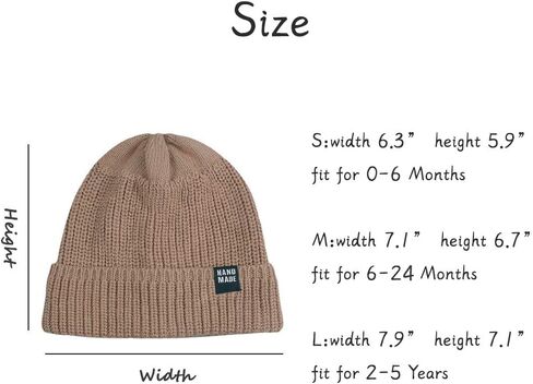 Simple Knitted Baby Beanie Hip-Hop Boys Winter Hat Toddler Kids Bonnet for Girls 0-5Y in Saudi Arabia