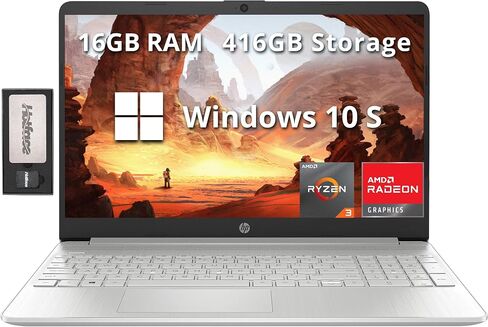 HP 15.6" Full HD Touch-Screen Laptop, AMD Ryzen 7 4700U, 8GB Memory, 512GB SSD, Windows 10 Home, Natural Silver in Kuwait