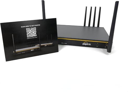 Peplink B One 5G - Gigabit Dual WAN Cellular WiFi Router for Wireless Internet - 1Gbps Throughput, Wi-Fi 6, Dual-Band, 4 LAN Ports, Supports 150 Users, Peplink App Setup in Saudi Arabia