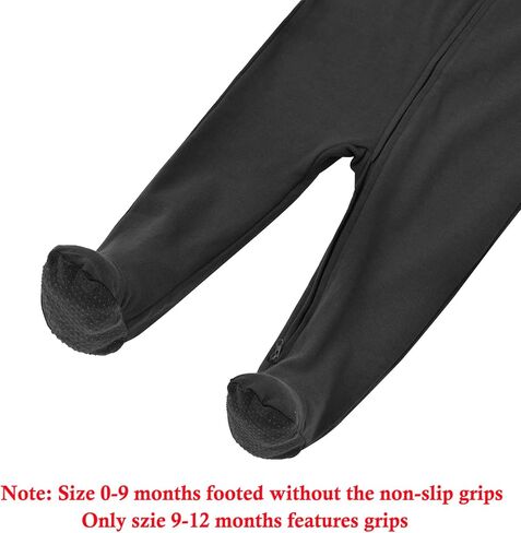 Aablexema Baby Pajamas with Feet and Mittens 2-Pack Zip Up Infant Cotton Long Sleeve Footies Sleep and Play in Saudi Arabia
