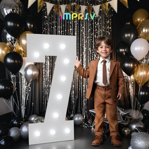 imprsv Marquee Numbers 18th-Birthday Decorations: Large 4ft Light up Number Balloon for Party Big 18 Year Old Girl Boy Birthday Decoration Anniversary Foam Board Wall Number 18 in Kuwait