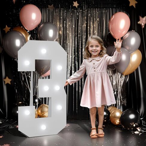 3FT Light up Numbers 16, Large Marquee Numbers 16th Birthday Decorations | Big LED 16 Number Light up Sign for Sweet 16 Birthday Decor Sixteen Girl Boy Anniversary Party, 25 Pcs Accessory Set in Saudi Arabia