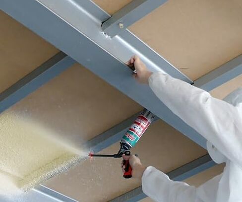 رذاذ رغوي عازل من Akfix Thermcoat (40 قدم لوح) - رذاذ رغوي عازل للجدار والعلية، إسفنج متمدد من البولي يوريثين، طقم عزل رغوي لرش الخلايا المغلقة، مسدس ومنظف غير متضمن | 2 حزمة in Saudi Arabia