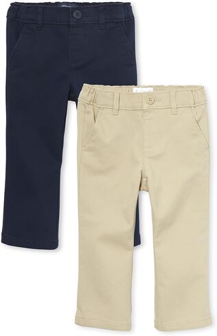 The Children's Place Baby Girls Uniform Stretch Bootcut Chino Pants in Saudi Arabia
