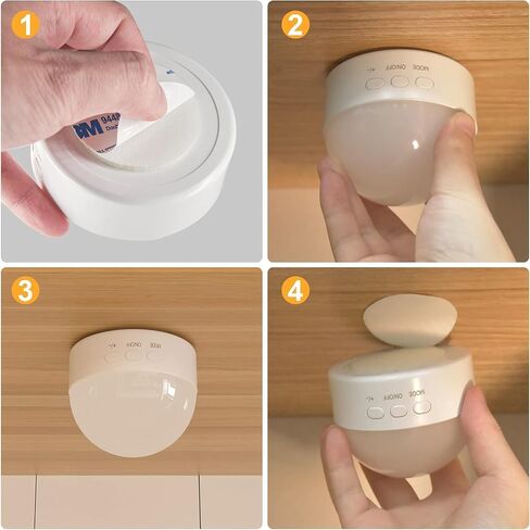 Kintion Night Light, Portable LED Night Light, Dimmable 6 Color Lighting Nursery Night Lamp (with RGB Mode), Soft Eye Caring Night Light for Sleep Aid (White, 1 PCS) in Saudi Arabia