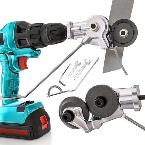 Metal Nibbler Drill Attachment, Rayan Deluxe Electric Drill Plate Cutter Attachment 2023 Model in Saudi Arabia