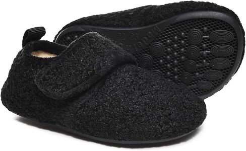 SLEVEL Comfort Toddler Slippers Lightweight Little Kids Indoor Non Slip Grip Around The House Home Shoes for Boys Girls in Saudi Arabia