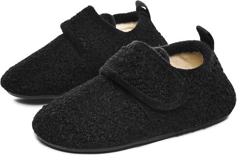 SLEVEL Comfort Toddler Slippers Lightweight Little Kids Indoor Non Slip Grip Around The House Home Shoes for Boys Girls in Saudi Arabia